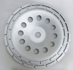 12 segment 7&quot; Inch Concrete and Stone grinding Double Row Diamond Cup Wheel proveedor