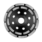 7inch 180m m Diamond Double-Row Grinding Wheel Is usado para moler rápidamente y hormigón polaco, granito proveedor