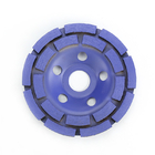 7inch 180m m Diamond Double-Row Grinding Wheel Is usado para moler rápidamente y hormigón polaco, granito proveedor