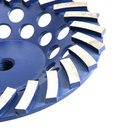 4,5 pulgadas turbina sinterizada 115 milímetros dividieron las amoladoras de Diamond Grinding Wheels For Hand-Held en segmentos y empujan amoladoras manualmente proveedor