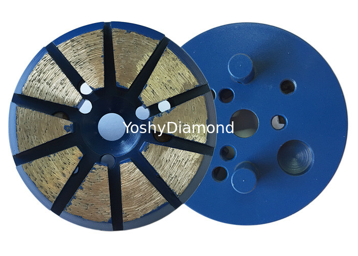 3&quot; discos abrasivos del diamante del enlace del metal de los segmentos del diamante 8m m (H) de la pulgada 10 para el hormigón proveedor