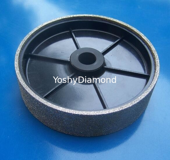 Lapidary tools Rubber Electroplated Diamond Lapping Wheels for glass , sapphair, Jade proveedor