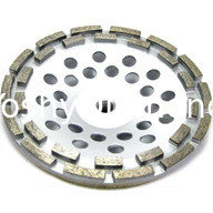 12 segment 7&quot; Inch Concrete and Stone grinding Double Row Diamond Cup Wheel proveedor