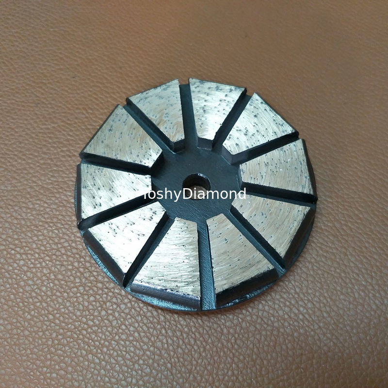 3&quot; 4&quot; Inch 10 Segments Diamond Grinding Shoes/Disc with Hook &amp; Loop Backers for STI Floor Grinder Polisher proveedor