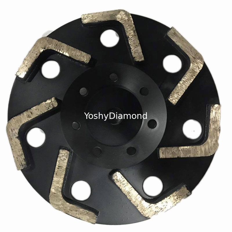 La rueda de pulido de piedra abrasiva concreta S de la taza del diamante divide la rueda abrasiva de la taza en segmentos proveedor