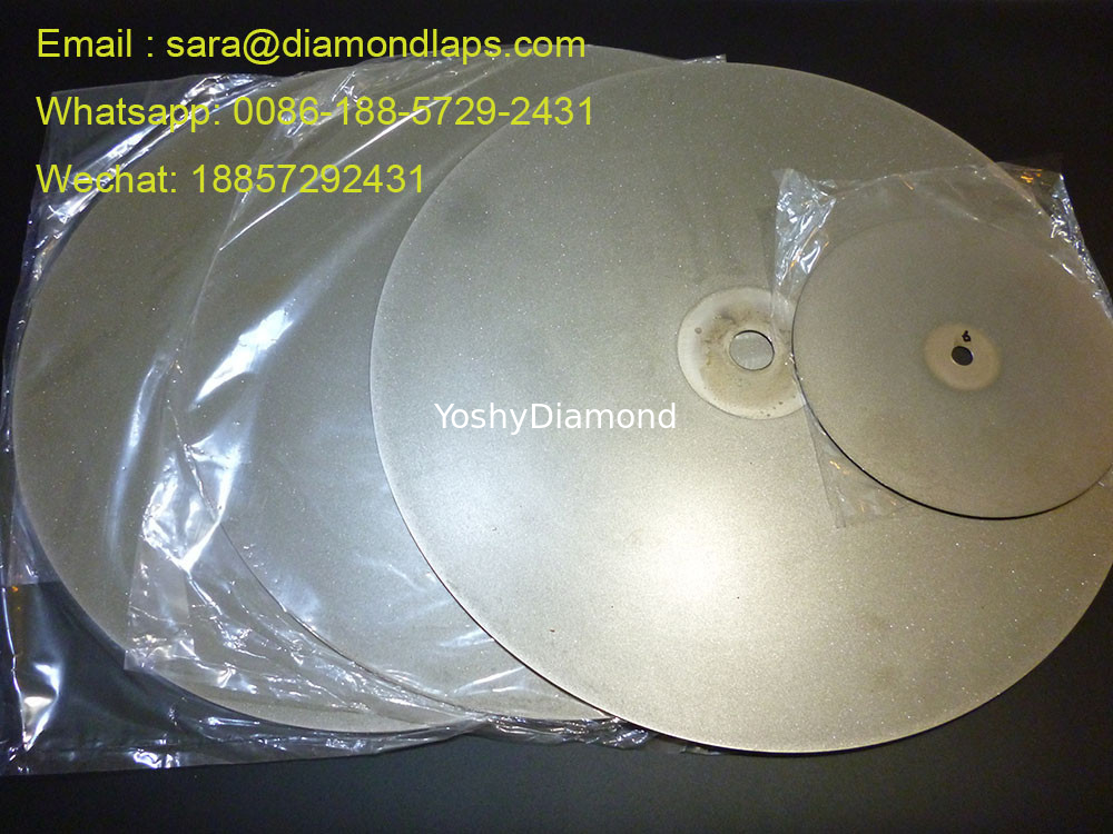 8&quot; Coated Diamond Flat Lap Disc with Grit 320 1mm thickness for glass working proveedor