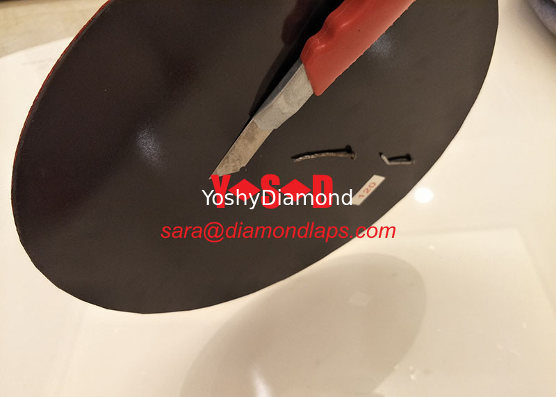 Magnetic backed Flexible diamond polishing disc 15 inch grit 120 proveedor