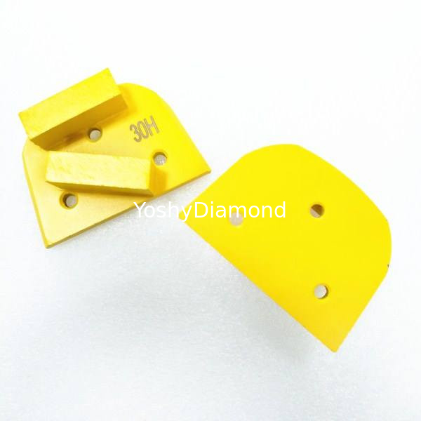1 forro concreto o 3 agujeros Stardard de Diamond Grinding Tools With Magnetic del enlace del metal de la barra de los segmentos proveedor