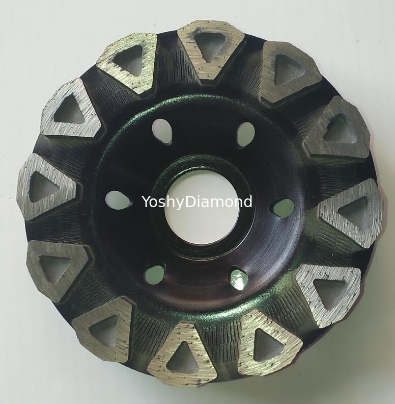 Fila doble sinterizada acanalada gruesa Diamond Bowl Grinding Wheel de 6 pulgadas proveedor